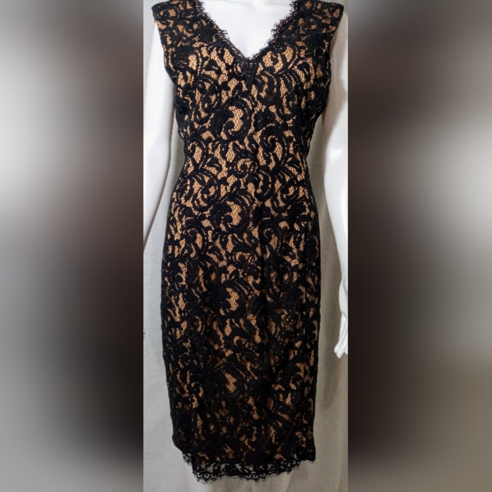 Tadashi Shoji S/L Lace Cocktail Dress